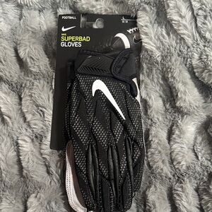 Nike Black and White Superbad Gloves